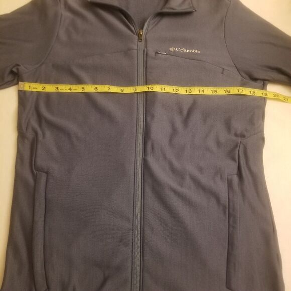 Columbia Zinc Blue Full Zip Lightweight Ascender Jacket Pockets Men's Size Small - Picture 7 of 10